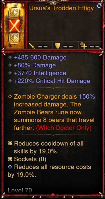 [Primal Ancient] 2.6.10 Ursuas Trodden Effigy Witch Doctor Offhand Diablo 3 Mods ROS Seasonal and Non Seasonal Save Mod - Modded Items and Gear - Hacks - Cheats - Trainers for Playstation 4 - Playstation 5 - Nintendo Switch - Xbox One