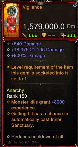 [Primal-Ethereal Infused] 1,579,000 DPS Acutal DPS Weapon VIGILANCE-Weapon-Diablo 3 Mods ROS-Akirac Diablo 3 Mods Seasonal and Non Seasonal Save Mod - Modded Items and Sets Hacks - Cheats - Trainer - Editor for Playstation 4-Playstation 5-Nintendo Switch-Xbox One