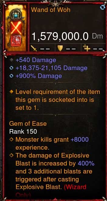 [Primal-Ethereal Infused] 1,579,000 DPS Acutal DPS Weapon WAND OF WOH II Diablo 3 Mods ROS Seasonal and Non Seasonal Save Mod - Modded Items and Gear - Hacks - Cheats - Trainers for Playstation 4 - Playstation 5 - Nintendo Switch - Xbox One
