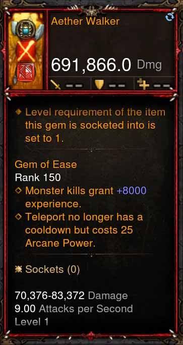 [Primal Ancient] 691k DPS Aether Walker - Diablo 3 Mods Store - Seasonal and non-seasonal - Modded Items and Gear for PlayStation 4, PlayStation 5, Nintendo Switch, and Xbox One