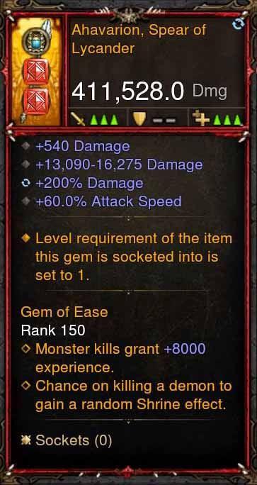 [Primal Ancient] 411k DPS Ahavarion, Spear of Lycander Diablo 3 Mods ROS Seasonal and Non Seasonal Save Mod - Modded Items and Gear - Hacks - Cheats - Trainers for Playstation 4 - Playstation 5 - Nintendo Switch - Xbox One