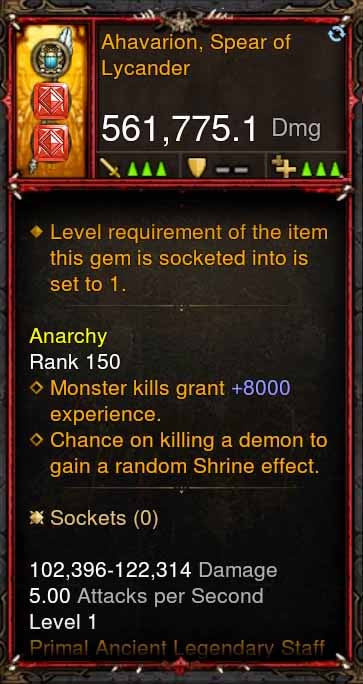 [Primal Ancient] 561k Actual DPS Ahavvarion, Spear of Lycander Diablo 3 Mods ROS Seasonal and Non Seasonal Save Mod - Modded Items and Gear - Hacks - Cheats - Trainers for Playstation 4 - Playstation 5 - Nintendo Switch - Xbox One