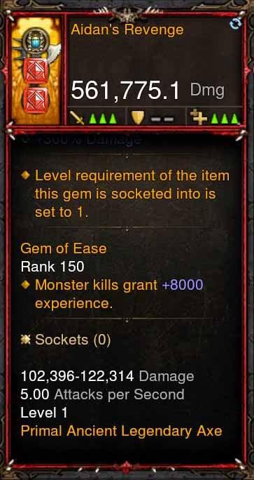 [Primal Ancient] 561k Actual DPS Aidans Revenge - Diablo 3 Mods Store - Seasonal and non-seasonal - Modded Items and Gear for PlayStation 4, PlayStation 5, Nintendo Switch, and Xbox One