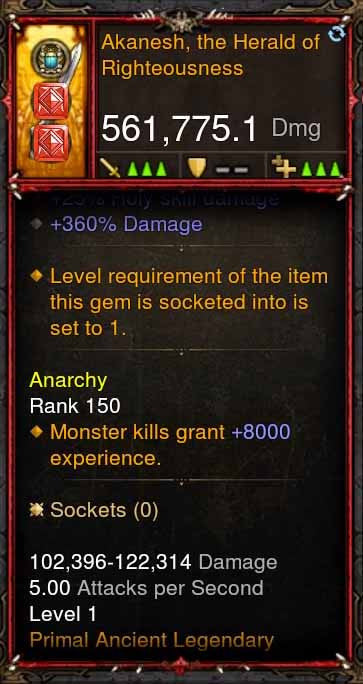 [Primal Ancient] 561k Actual DPS Akanesh, the Herald of Righteousness Diablo 3 Mods ROS Seasonal and Non Seasonal Save Mod - Modded Items and Gear - Hacks - Cheats - Trainers for Playstation 4 - Playstation 5 - Nintendo Switch - Xbox One