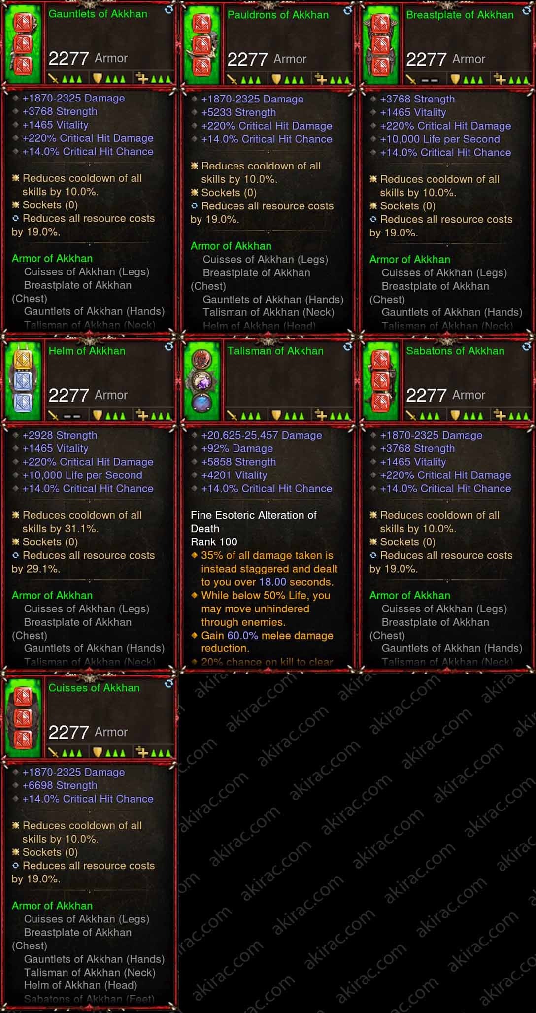 [Primal Ancient] 7x Piece Akkhan's Crusader Set Diablo 3 Mods ROS Seasonal and Non Seasonal Save Mod - Modded Items and Gear - Hacks - Cheats - Trainers for Playstation 4 - Playstation 5 - Nintendo Switch - Xbox One