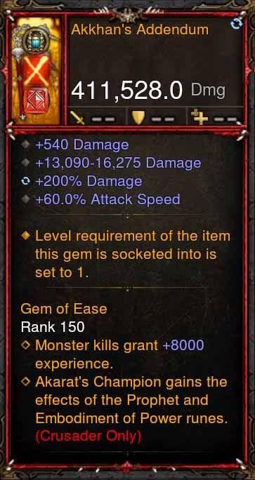 [Primal Ancient] 411k DPS Akkhans Addendum Diablo 3 Mods ROS Seasonal and Non Seasonal Save Mod - Modded Items and Gear - Hacks - Cheats - Trainers for Playstation 4 - Playstation 5 - Nintendo Switch - Xbox One