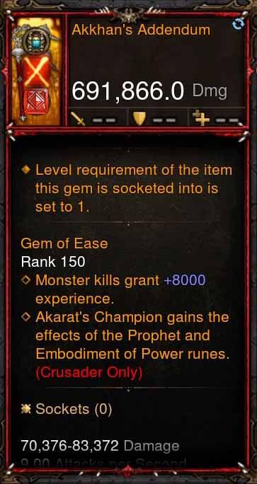 [Primal Ancient] 691k DPS Akkhans Addendum Diablo 3 Mods ROS Seasonal and Non Seasonal Save Mod - Modded Items and Gear - Hacks - Cheats - Trainers for Playstation 4 - Playstation 5 - Nintendo Switch - Xbox One