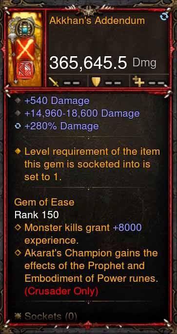 [Primal Ancient] 365k Actual DPS Akkhans Addendum Diablo 3 Mods ROS Seasonal and Non Seasonal Save Mod - Modded Items and Gear - Hacks - Cheats - Trainers for Playstation 4 - Playstation 5 - Nintendo Switch - Xbox One