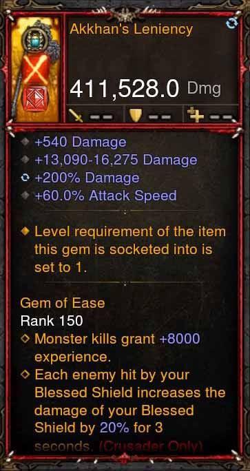 [Primal Ancient] 411k DPS Akkhans Leniency Diablo 3 Mods ROS Seasonal and Non Seasonal Save Mod - Modded Items and Gear - Hacks - Cheats - Trainers for Playstation 4 - Playstation 5 - Nintendo Switch - Xbox One