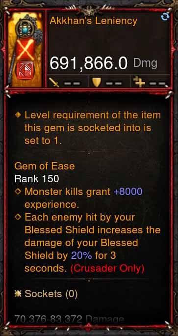 [Primal Ancient] 691k DPS Akkhans Leniency - Diablo 3 Mods Store - Seasonal and non-seasonal - Modded Items and Gear for PlayStation 4, PlayStation 5, Nintendo Switch, and Xbox One