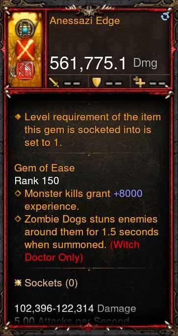 [Primal Ancient] 561k Actual DPS Anessazi Edge - Diablo 3 Mods Store - Seasonal and non-seasonal - Modded Items and Gear for PlayStation 4, PlayStation 5, Nintendo Switch, and Xbox One