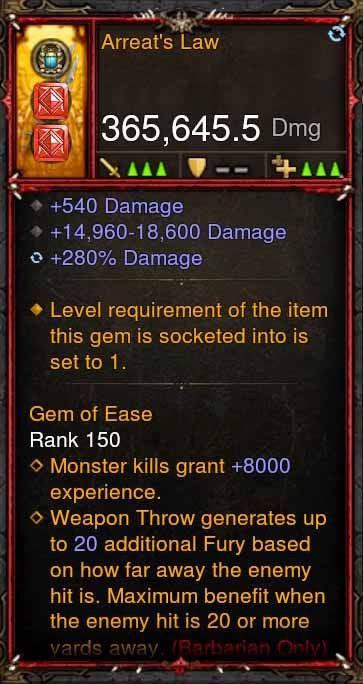 [Primal Ancient] 365k Actual DPS Arreats Law Diablo 3 Mods ROS Seasonal and Non Seasonal Save Mod - Modded Items and Gear - Hacks - Cheats - Trainers for Playstation 4 - Playstation 5 - Nintendo Switch - Xbox One