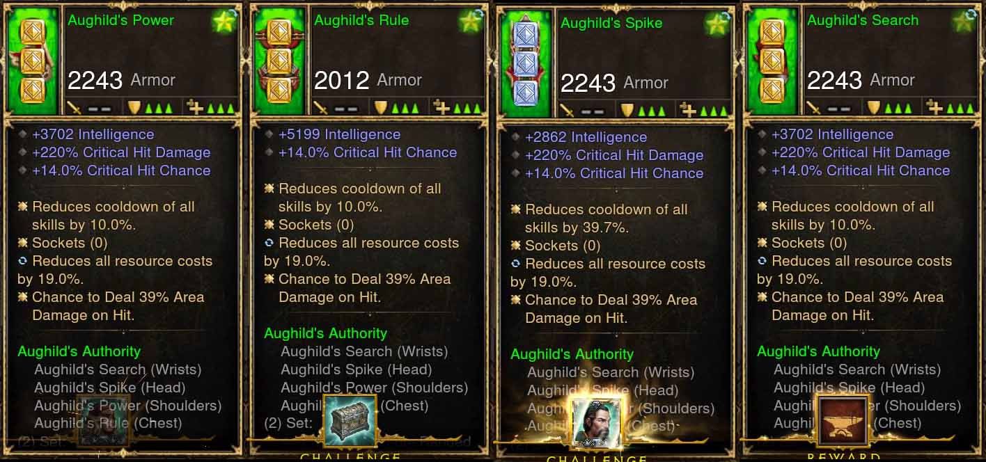Level 1-70 Complete 4x Piece Modded Aughild's Authority Set w/ Area Damage Diablo 3 Mods ROS Seasonal and Non Seasonal Save Mod - Modded Items and Gear - Hacks - Cheats - Trainers for Playstation 4 - Playstation 5 - Nintendo Switch - Xbox One