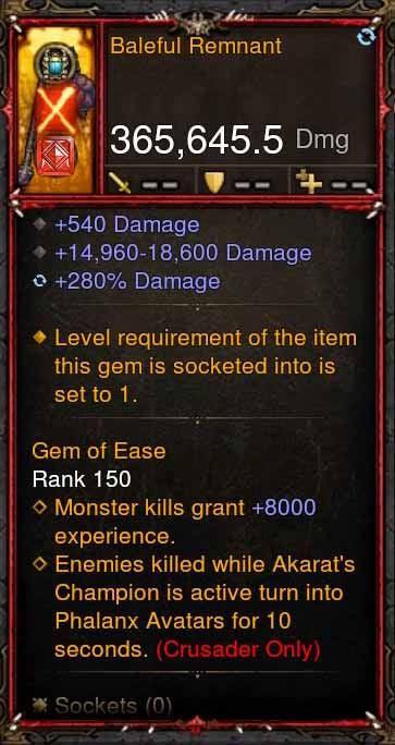 [Primal Ancient] 365k Actual DPS Baleful Remnant Diablo 3 Mods ROS Seasonal and Non Seasonal Save Mod - Modded Items and Gear - Hacks - Cheats - Trainers for Playstation 4 - Playstation 5 - Nintendo Switch - Xbox One