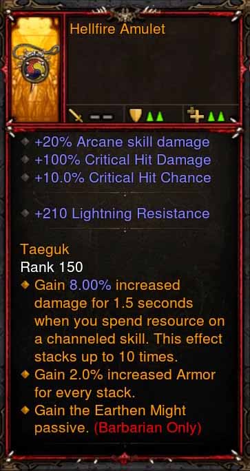 [Primal Ancient] Fake Legit Hellfire Amulet Barbarian Earthen Might Diablo 3 Mods ROS Seasonal and Non Seasonal Save Mod - Modded Items and Gear - Hacks - Cheats - Trainers for Playstation 4 - Playstation 5 - Nintendo Switch - Xbox One