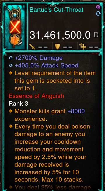 (Seasonal) [Ethereal-Primal Ancient] 31.4Mil Visual DPS Bartuc's Cut-Throat Diablo 3 Mods ROS Seasonal and Non Seasonal Save Mod - Modded Items and Gear - Hacks - Cheats - Trainers for Playstation 4 - Playstation 5 - Nintendo Switch - Xbox One
