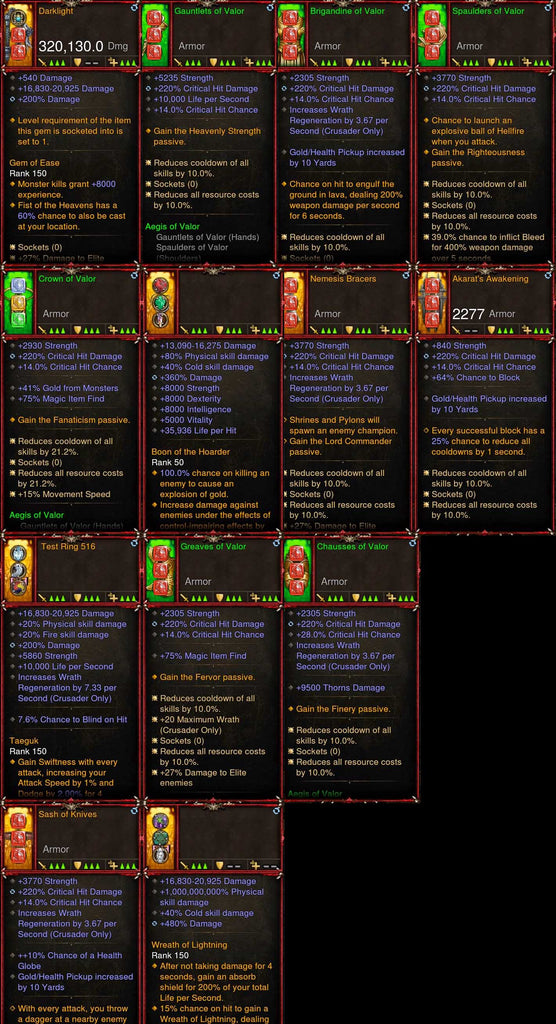 [Primal Ancient] 1-70 BobbaPearl's v3 Valor 2.6.7 Crusader Set #B1-Modded Sets-Diablo 3 Mods ROS-Akirac Diablo 3 Mods Seasonal and Non Seasonal Save Mod - Modded Items and Sets Hacks - Cheats - Trainer - Editor for Playstation 4-Playstation 5-Nintendo Switch-Xbox One