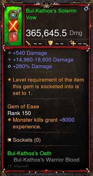 [Primal Ancient] 365k Actual DPS Bulkathos Solemn Vow Diablo 3 Mods ROS Seasonal and Non Seasonal Save Mod - Modded Items and Gear - Hacks - Cheats - Trainers for Playstation 4 - Playstation 5 - Nintendo Switch - Xbox One