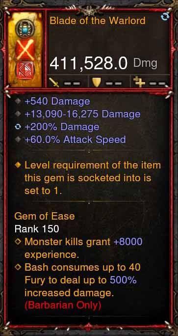 [Primal Ancient] 411k DPS Blade of the Warlord Diablo 3 Mods ROS Seasonal and Non Seasonal Save Mod - Modded Items and Gear - Hacks - Cheats - Trainers for Playstation 4 - Playstation 5 - Nintendo Switch - Xbox One