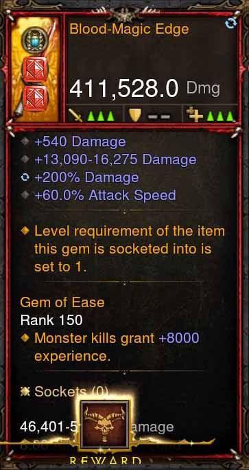[Primal Ancient] 411k DPS Blood-Magic Edge Diablo 3 Mods ROS Seasonal and Non Seasonal Save Mod - Modded Items and Gear - Hacks - Cheats - Trainers for Playstation 4 - Playstation 5 - Nintendo Switch - Xbox One