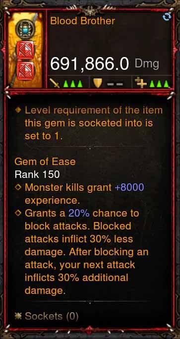 [Primal Ancient] 691k DPS Blood Brother - Diablo 3 Mods Store - Seasonal and non-seasonal - Modded Items and Gear for PlayStation 4, PlayStation 5, Nintendo Switch, and Xbox One