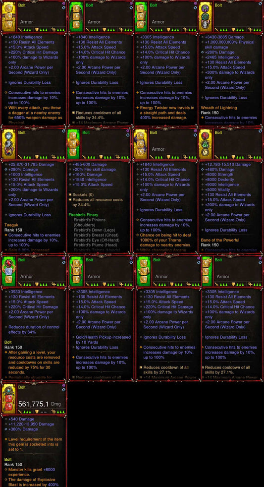 [Primal-Ethereal Infused Stats] [Quad] Diablo 3 IMv5 Firebird Wizard Set Bolt W3 Diablo 3 Mods ROS Seasonal and Non Seasonal Save Mod - Modded Items and Gear - Hacks - Cheats - Trainers for Playstation 4 - Playstation 5 - Nintendo Switch - Xbox One
