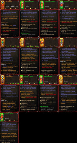 [Primal Ancient] 1-70 BobbaPearl's v2 Anachyr Witch Doctor Set for 150 Rift #A2-Diablo 3 Mods - Playstation 4, Xbox One, Nintendo Switch