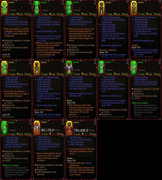 [Primal-Eth+SoulShard Infused Stats] [Quad] Diablo 3 IMv5 Justice Monk Set Breed Diablo 3 Mods ROS Seasonal and Non Seasonal Save Mod - Modded Items and Gear - Hacks - Cheats - Trainers for Playstation 4 - Playstation 5 - Nintendo Switch - Xbox One
