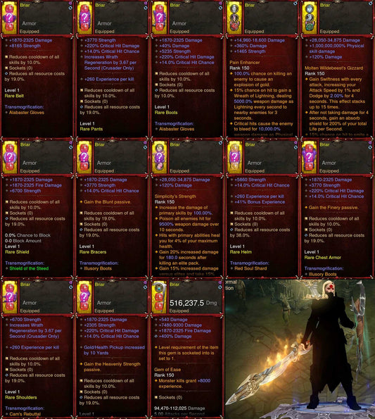 [Primal Ancient] 1-70 Diablo 3 Immortal ?Mystery? Crusader Set Briar (Weapon Visuals Effects) Diablo 3 Mods ROS Seasonal and Non Seasonal Save Mod - Modded Items and Gear - Hacks - Cheats - Trainers for Playstation 4 - Playstation 5 - Nintendo Switch - Xbox One