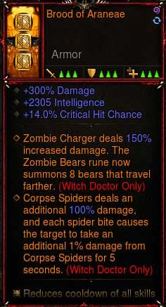 [Primal-Soulshard Infused] 2.7.2 Brood of Araneae Witch Doctor Belt Diablo 3 Mods ROS Seasonal and Non Seasonal Save Mod - Modded Items and Gear - Hacks - Cheats - Trainers for Playstation 4 - Playstation 5 - Nintendo Switch - Xbox One