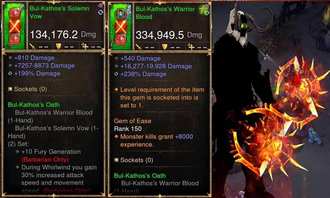 Bul-kathos Combo 334k/134k w/ Kanai's Scorn Rare XMOG Actual DPS Modded Weapon Diablo 3 Mods ROS Seasonal and Non Seasonal Save Mod - Modded Items and Gear - Hacks - Cheats - Trainers for Playstation 4 - Playstation 5 - Nintendo Switch - Xbox One