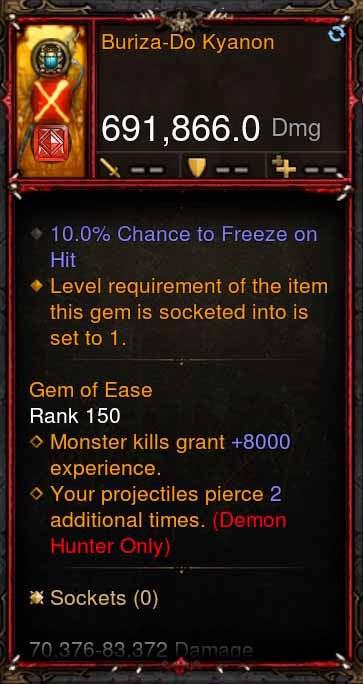 [Primal Ancient] 691k DPS Buriza-Do Kyanon - Diablo 3 Mods Store - Seasonal and non-seasonal - Modded Items and Gear for PlayStation 4, PlayStation 5, Nintendo Switch, and Xbox One