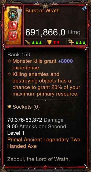 [Primal Ancient] 691k DPS Burst of Wrath Diablo 3 Mods ROS Seasonal and Non Seasonal Save Mod - Modded Items and Gear - Hacks - Cheats - Trainers for Playstation 4 - Playstation 5 - Nintendo Switch - Xbox One