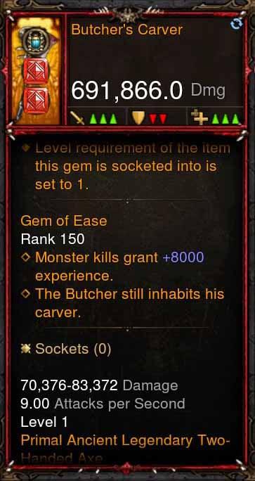 [Primal Ancient] 691k DPS Butchers Carver Diablo 3 Mods ROS Seasonal and Non Seasonal Save Mod - Modded Items and Gear - Hacks - Cheats - Trainers for Playstation 4 - Playstation 5 - Nintendo Switch - Xbox One