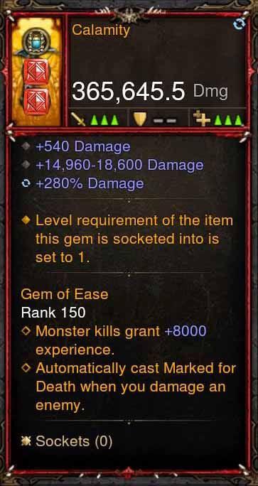 [Primal Ancient] 365k Actual DPS Calamity - Diablo 3 Mods Store - Seasonal and non-seasonal - Modded Items and Gear for PlayStation 4, PlayStation 5, Nintendo Switch, and Xbox One