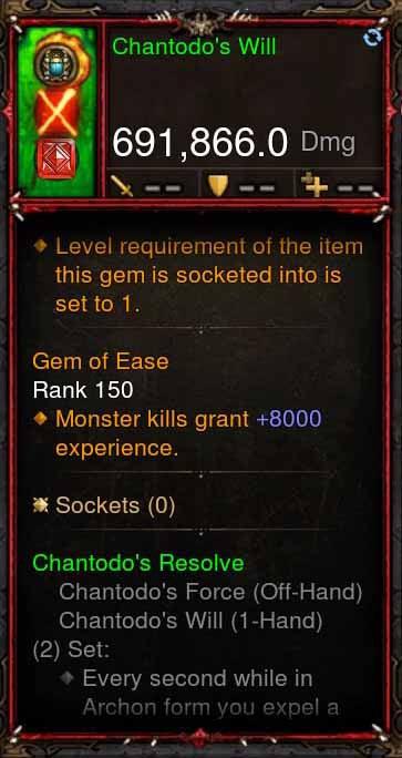 [Primal Ancient] 691k DPS Chantodos Will Diablo 3 Mods ROS Seasonal and Non Seasonal Save Mod - Modded Items and Gear - Hacks - Cheats - Trainers for Playstation 4 - Playstation 5 - Nintendo Switch - Xbox One