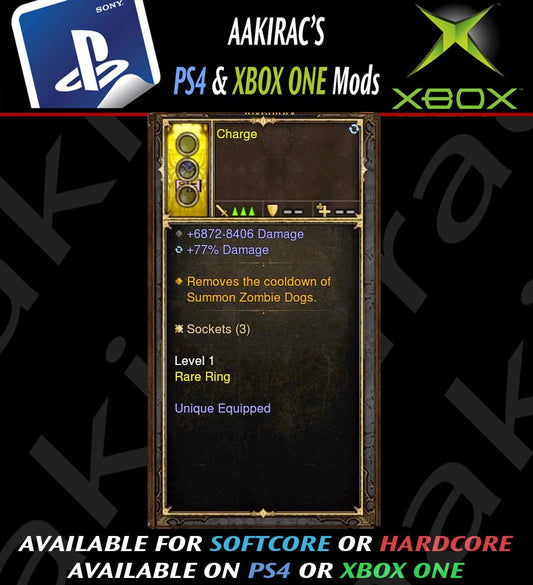 Ps4 Diablo 3 Mods Xbox One - Removes Zombie Dogs Cooldown Witch Doctor Modded Ring (Unsocketed) Charge Diablo 3 Mods ROS Seasonal and Non Seasonal Save Mod - Modded Items and Gear - Hacks - Cheats - Trainers for Playstation 4 - Playstation 5 - Nintendo Switch - Xbox One