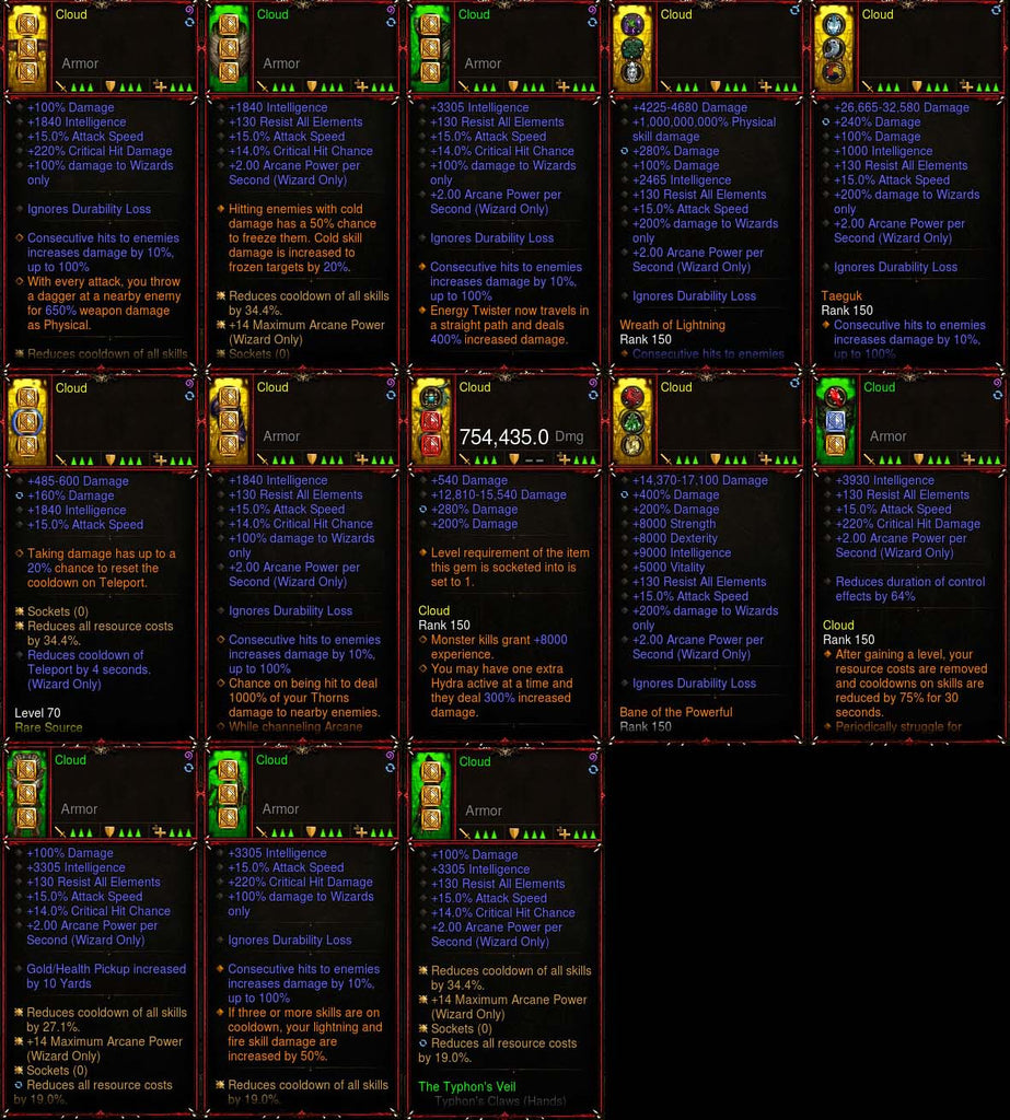 [Primal-Eth+SoulShard Infused Stats] [Quad] Diablo 3 IMv5 Typhon Wizard Set Cloud-Modded Sets-Diablo 3 Mods ROS-Akirac Diablo 3 Mods Seasonal and Non Seasonal Save Mod - Modded Items and Sets Hacks - Cheats - Trainer - Editor for Playstation 4-Playstation 5-Nintendo Switch-Xbox One