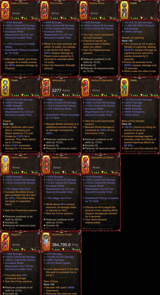 [Primal Ancient] 1-70 Legacy of Dreams Legendary Crusader Set Diablo 3 Mods ROS Seasonal and Non Seasonal Save Mod - Modded Items and Gear - Hacks - Cheats - Trainers for Playstation 4 - Playstation 5 - Nintendo Switch - Xbox One