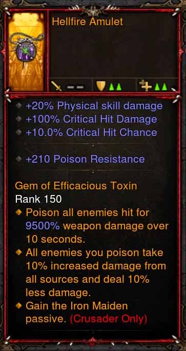[Primal Ancient] Fake Legit Hellfire Amulet Crusader Iron Maiden Diablo 3 Mods ROS Seasonal and Non Seasonal Save Mod - Modded Items and Gear - Hacks - Cheats - Trainers for Playstation 4 - Playstation 5 - Nintendo Switch - Xbox One