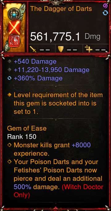 [Primal Ancient] [QUAD DPS] 2.6.5 The Dagger of Darts 561K DPS Diablo 3 Mods ROS Seasonal and Non Seasonal Save Mod - Modded Items and Gear - Hacks - Cheats - Trainers for Playstation 4 - Playstation 5 - Nintendo Switch - Xbox One
