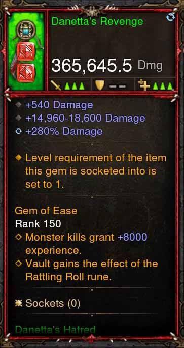 [Primal Ancient] 365k Actual DPS Danettas Revenge Diablo 3 Mods ROS Seasonal and Non Seasonal Save Mod - Modded Items and Gear - Hacks - Cheats - Trainers for Playstation 4 - Playstation 5 - Nintendo Switch - Xbox One