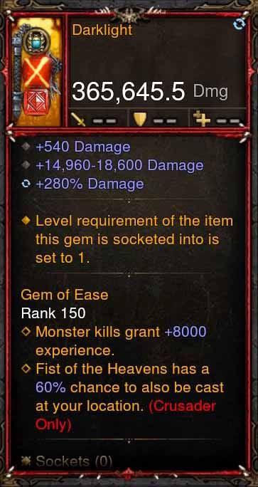 [Primal Ancient] 365k Actual DPS Darklight - Diablo 3 Mods Store - Seasonal and non-seasonal - Modded Items and Gear for PlayStation 4, PlayStation 5, Nintendo Switch, and Xbox One