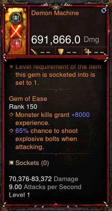 [Primal Ancient] 691k DPS Demon Machine - Diablo 3 Mods Store - Seasonal and non-seasonal - Modded Items and Gear for PlayStation 4, PlayStation 5, Nintendo Switch, and Xbox One