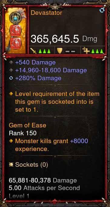 [Primal Ancient] 365k Actual DPS Devastator - Diablo 3 Mods Store - Seasonal and non-seasonal - Modded Items and Gear for PlayStation 4, PlayStation 5, Nintendo Switch, and Xbox One