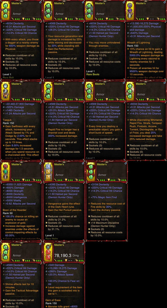 [Primal Ancient] 1-70 SPEED Legacy of Dreams Legendary Demon Hunter Set Masters Diablo 3 Mods ROS Seasonal and Non Seasonal Save Mod - Modded Items and Gear - Hacks - Cheats - Trainers for Playstation 4 - Playstation 5 - Nintendo Switch - Xbox One