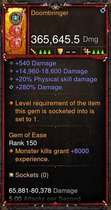 [Primal Ancient] 365k Actual DPS Doombringer Diablo 3 Mods ROS Seasonal and Non Seasonal Save Mod - Modded Items and Gear - Hacks - Cheats - Trainers for Playstation 4 - Playstation 5 - Nintendo Switch - Xbox One