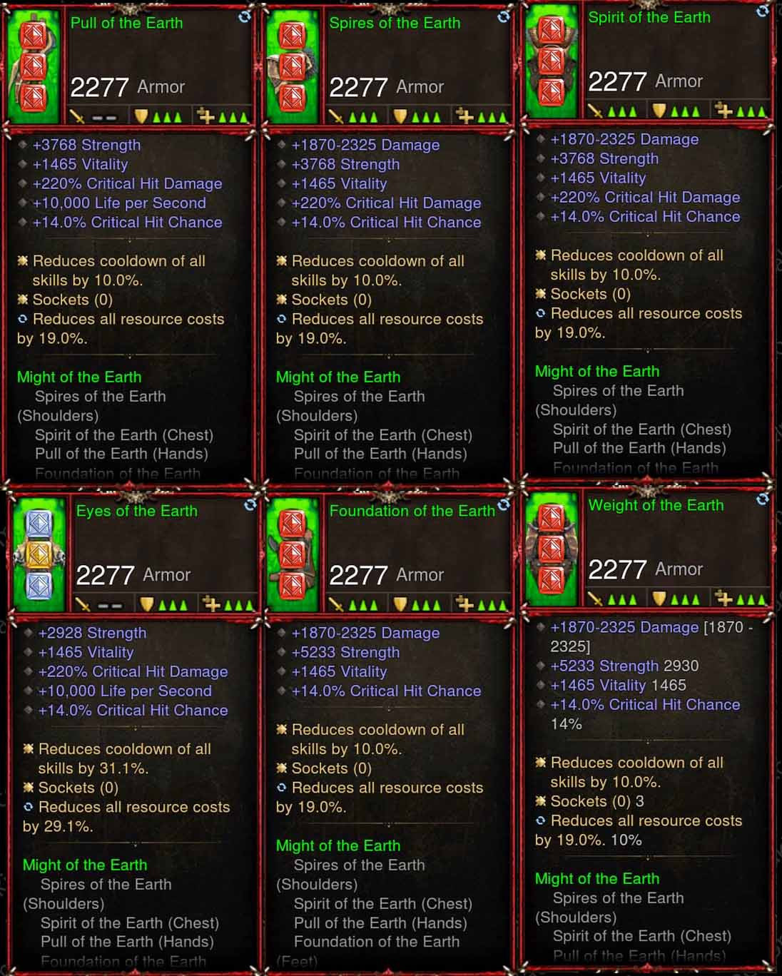 [Primal Ancient] 6x Earth Barbarian Set Diablo 3 Mods ROS Seasonal and Non Seasonal Save Mod - Modded Items and Gear - Hacks - Cheats - Trainers for Playstation 4 - Playstation 5 - Nintendo Switch - Xbox One