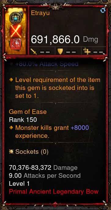 [Primal Ancient] 691k DPS DPS Etrayu - Diablo 3 Mods Store - Seasonal and non-seasonal - Modded Items and Gear for PlayStation 4, PlayStation 5, Nintendo Switch, and Xbox One