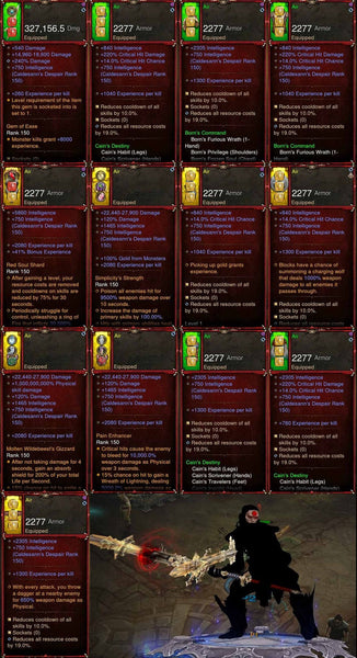 [Primal Ancient] EXP Leveling Set for Leveling 1-70 (ward, air, rain)-Diablo 3 Mods - Playstation 4, Xbox One, Nintendo Switch